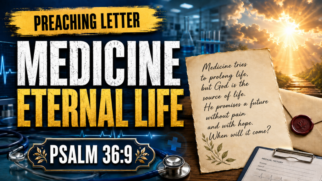 Carta para predicar sobre medicina vida eterna Salmo 36:9