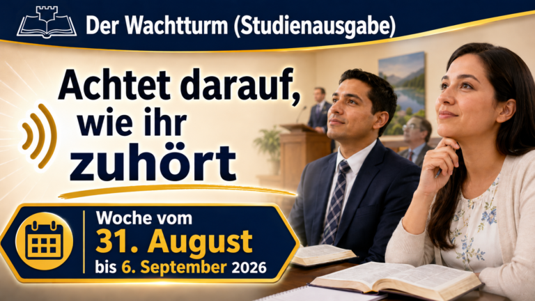 Estudio de La Atalaya para la semana del 31 de agosto al 6 de septiembre de 2026