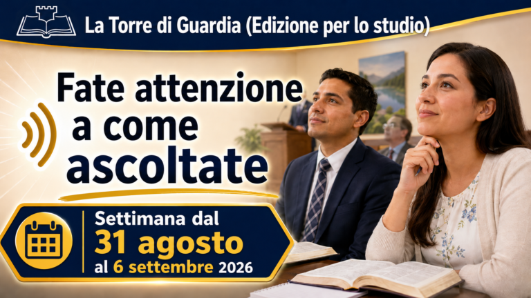 Estudio de La Atalaya para la semana del 31 de agosto al 6 de septiembre de 2026