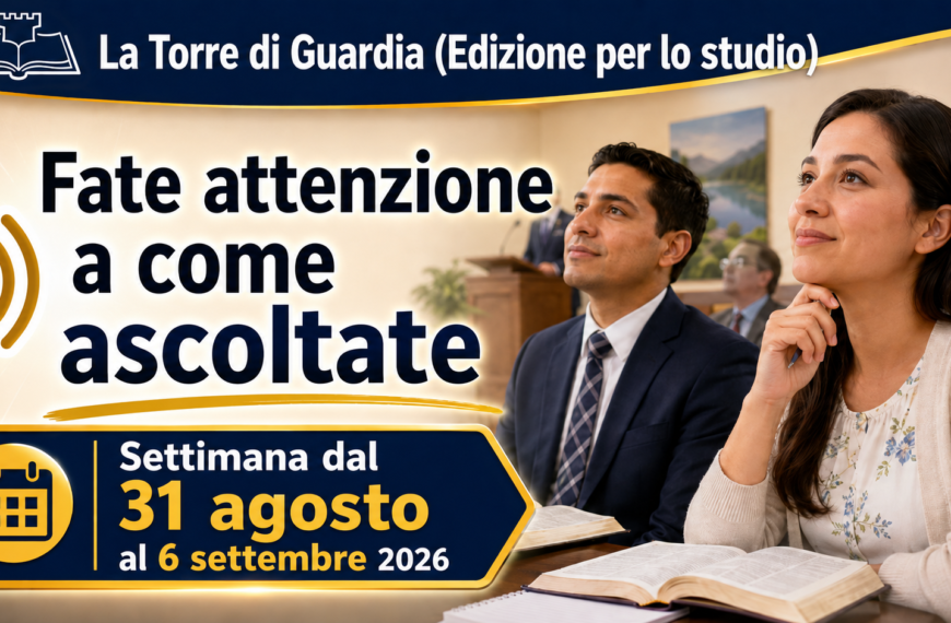 Estudio de La Atalaya para la semana del 31 de agosto al 6 de septiembre de 2026