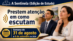 Estudio de La Atalaya para la semana del 31 de agosto al 6 de septiembre de 2026