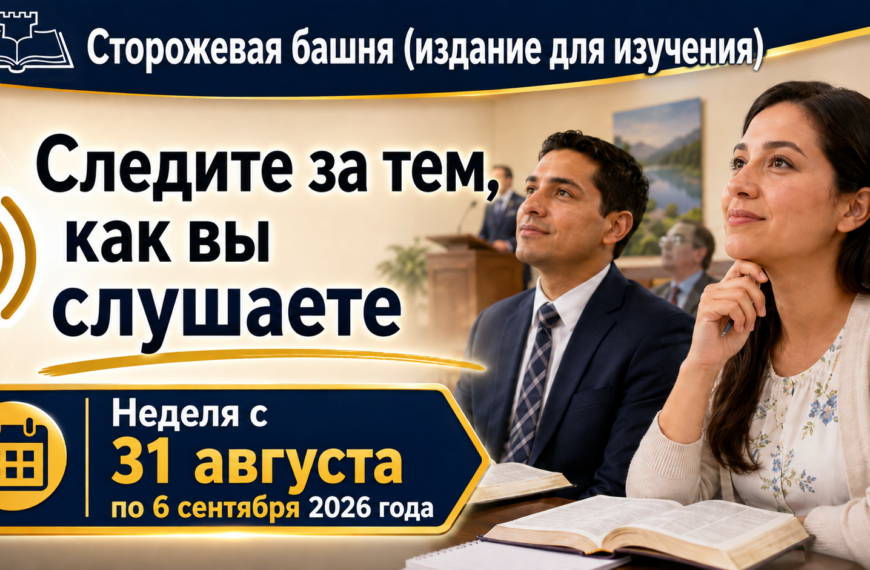 Estudio de La Atalaya para la semana del 31 de agosto al 6 de septiembre de 2026