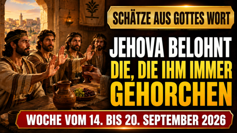 Schätze aus Gottes Wort für die Woche vom 14. bis 20. September 2026