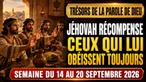 Joyaux de la Parole de Dieu pour la semaine du 14 au 20 septembre 2026