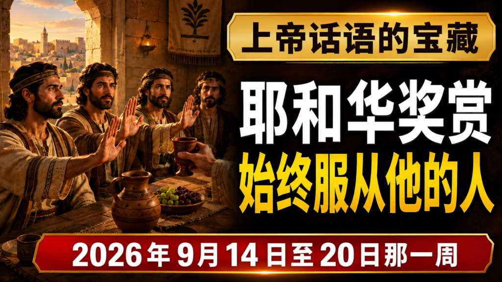 2026年9月14-20日上帝話語的寶藏