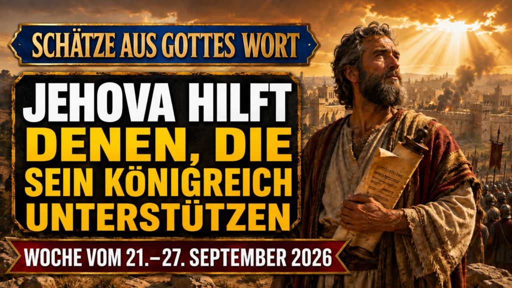 Schätze aus Gottes Wort für die Woche vom 21. bis 27. September 2026 Schätze aus Gottes Wort für die Woche vom 21. bis 27. September 2026