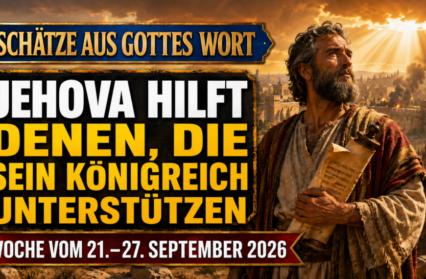 Schätze aus Gottes Wort für die Woche vom 21. bis 27. September 2026