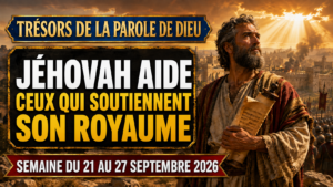 Joyaux de la Parole de Dieu pour la semaine du 21 au 27 septembre 2026
