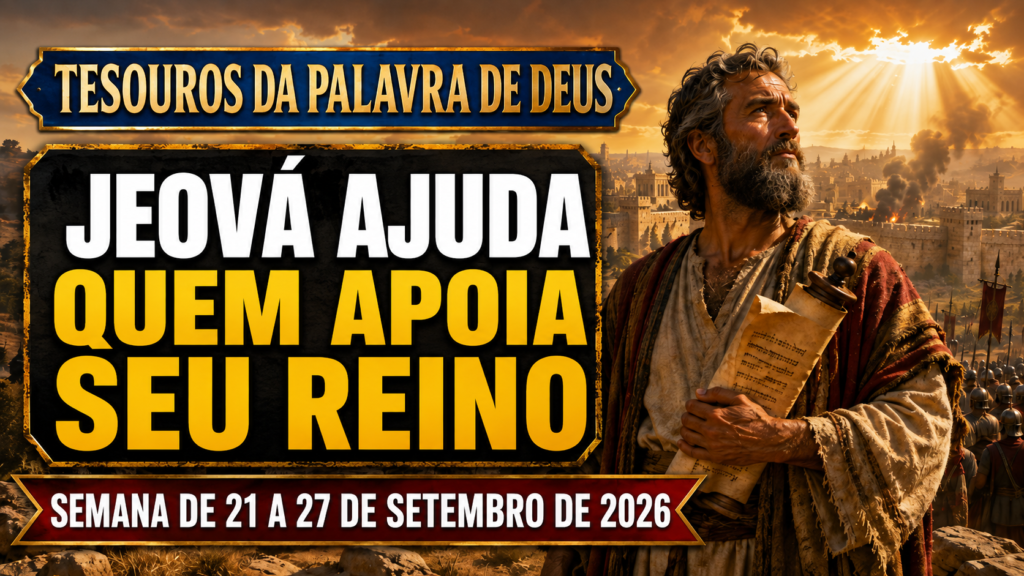 Tesouros da Palavra de Deus para a semana de 21-27 de setembro de 2026