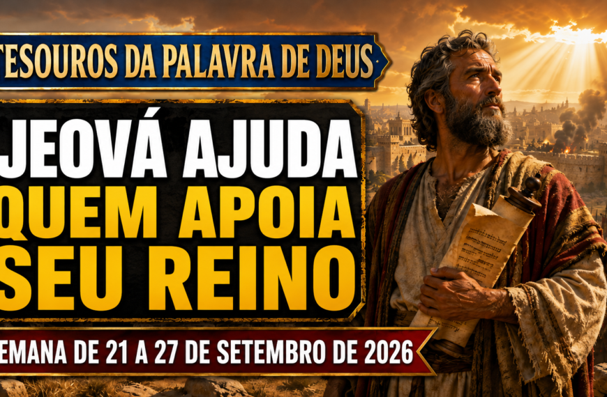 Tesouros da Palavra de Deus para a semana de 21-27 de setembro de 2026