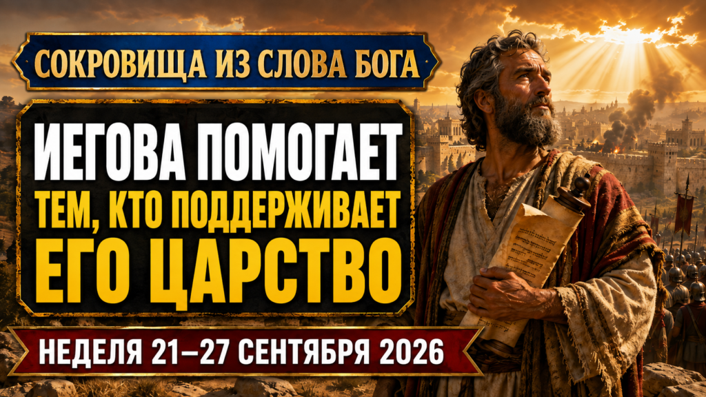 Сокровища из Слова Бога на неделю 21—27 сентября 2026 года Сокровища из Слова Бога на неделю 21—27 сентября 2026 года