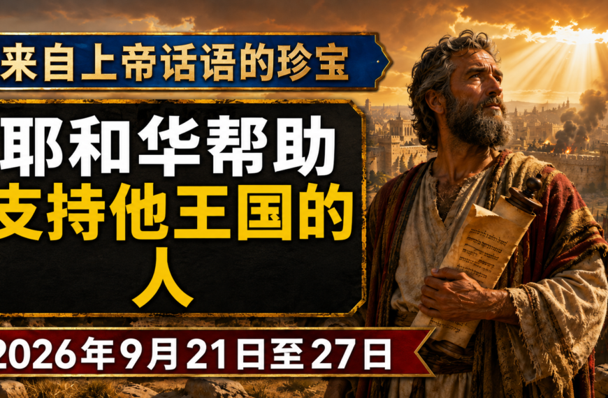 2026年9月21-27日上帝話語的寶藏