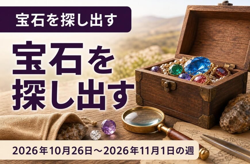 2026年10月26日から11月1日の週の「宝石を探し出す」