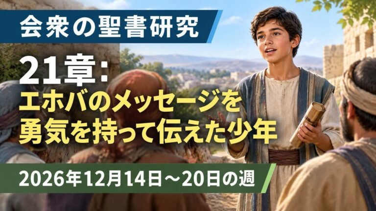 2026年12月14日から20日の週の会衆の聖書研究