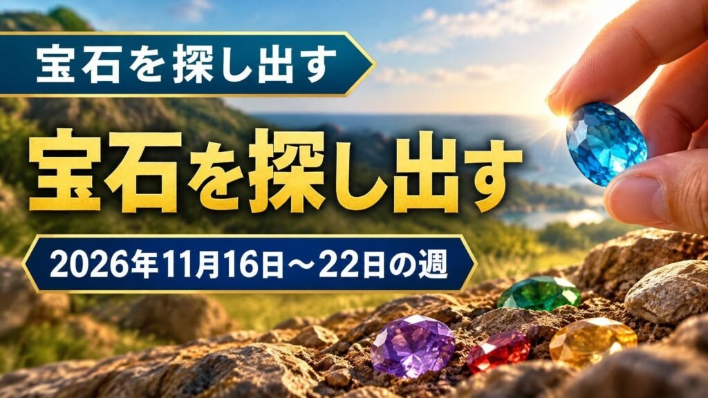2026年11月16日から22日の週の宝石を探し出す