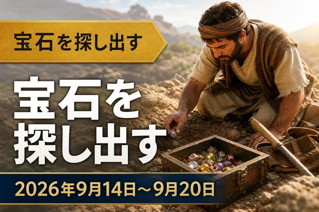 2026年9月14日‐20日の週の「宝石を探し出す」