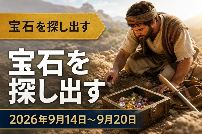 2026年9月14日‐20日の週の「宝石を探し出す」