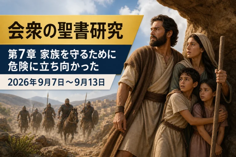 2026年9月7日から13日の週の会衆の聖書研究