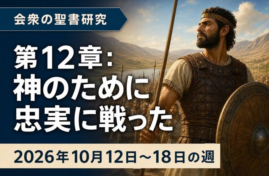 エホバの証人の集会のコメント 2026年10月12日‐18日の週の会衆の聖書研究