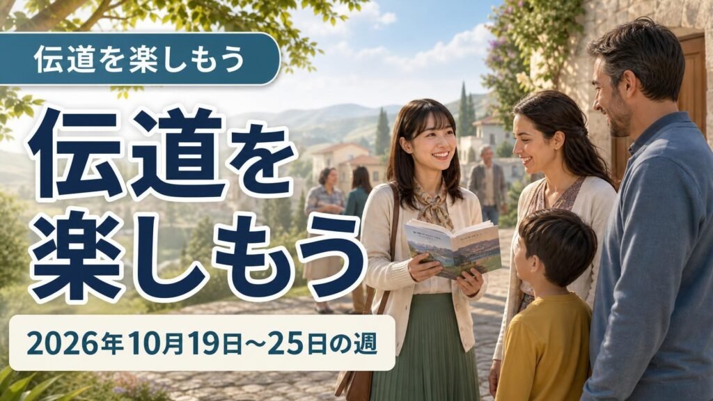 2026年10月19日から25日の週の「伝道を楽しもう」
