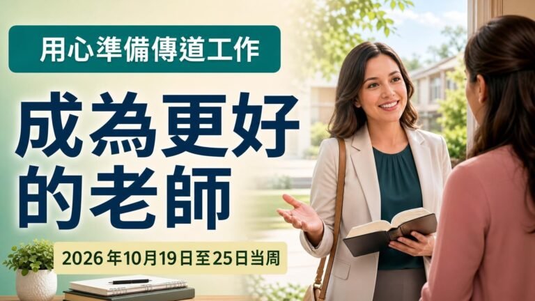 2026年10月19日至25日這一週的成為更好的老師