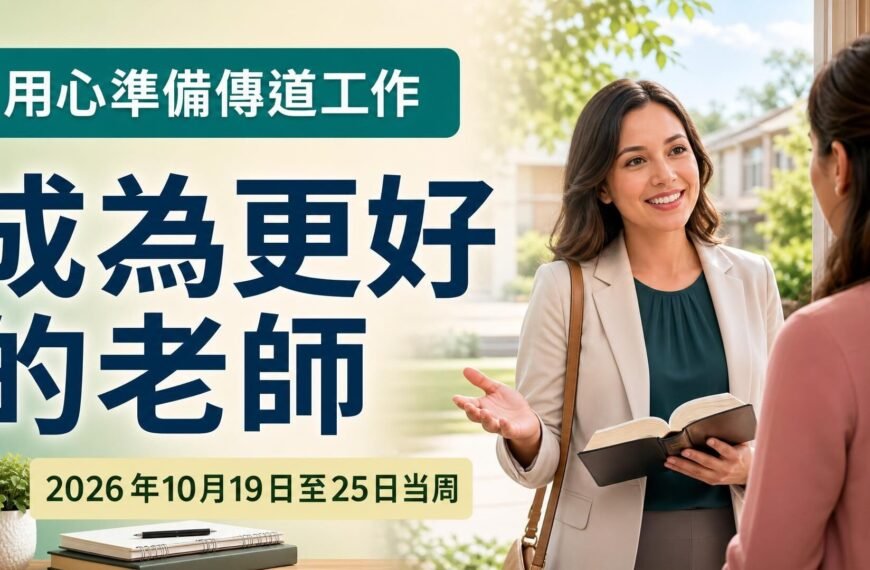 2026年10月19日至25日這一週的成為更好的老師