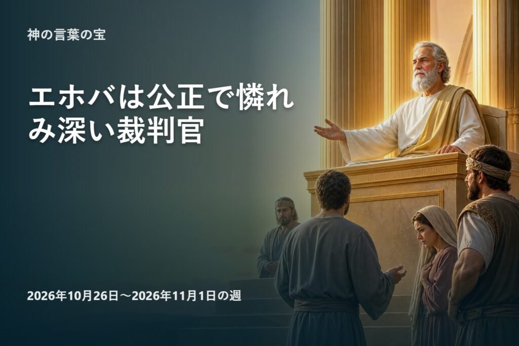 2026年10月26日から11月1日までの週の神の言葉の宝