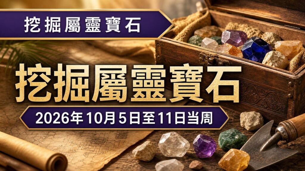 2026年10月5日至11日挖掘屬靈寶石