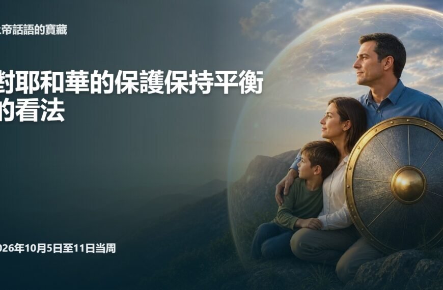 耶和華見證人聚會評論 2026年10月5日至11日這一週的上帝話語的寶藏
