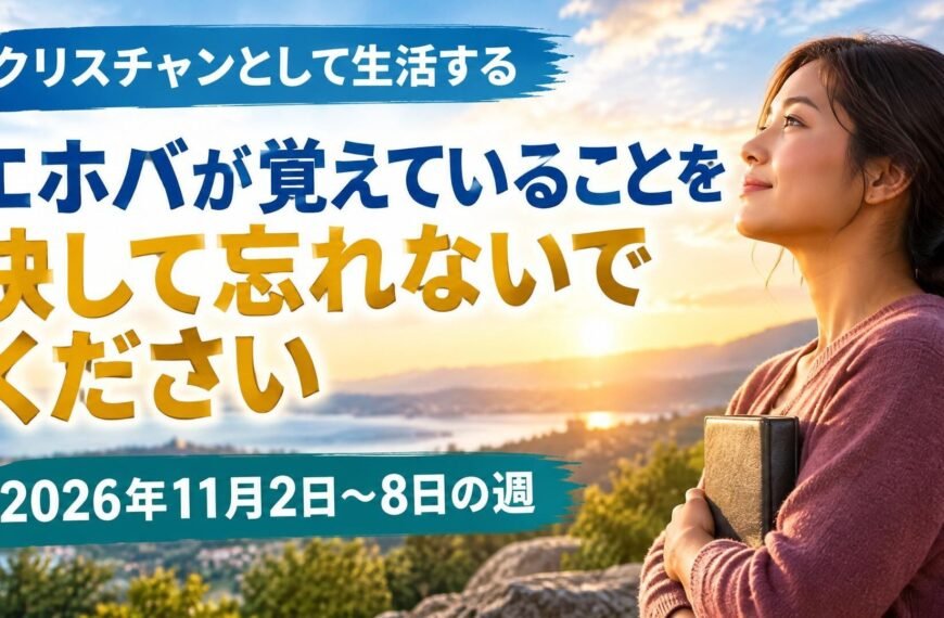 2026年11月2日から8日の週の「クリスチャンとして生活する」
