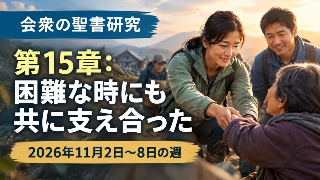 2026年11月2日から8日の週の会衆の聖書研究