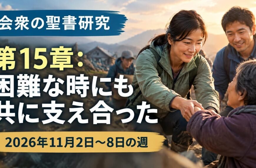 2026年11月2日から8日の週の会衆の聖書研究