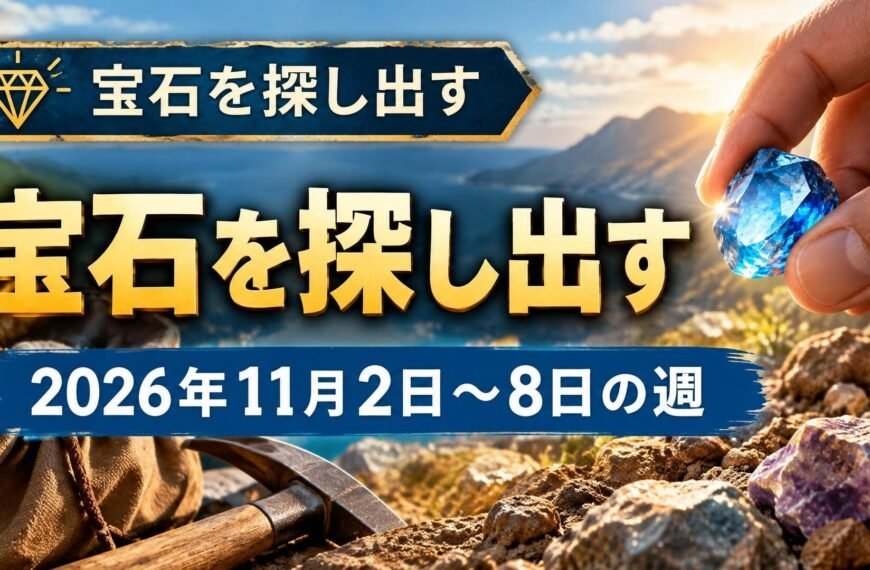 2026年11月2日から8日の週の「宝石を探し出す」