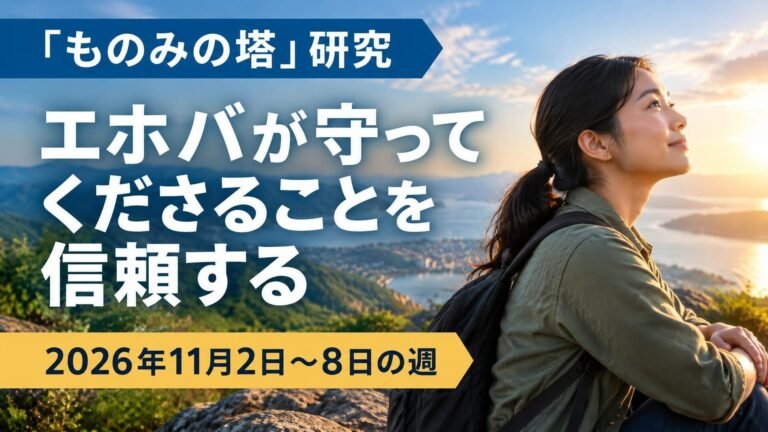 2026年11月2日から8日までの週の「ものみの塔」研究