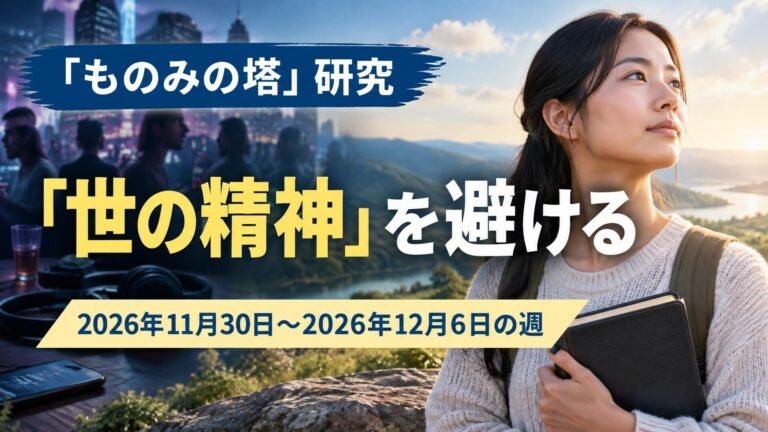 11月30日から12月6日までの週の「ものみの塔」研究