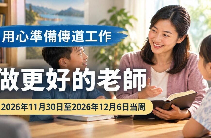 2026年11月30日至12月6日這一周的做更好的老師