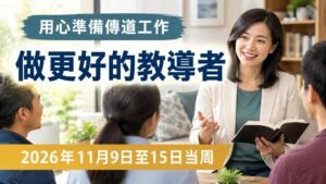 2026年11月9日至15日這一周的《成為更好的教導員》