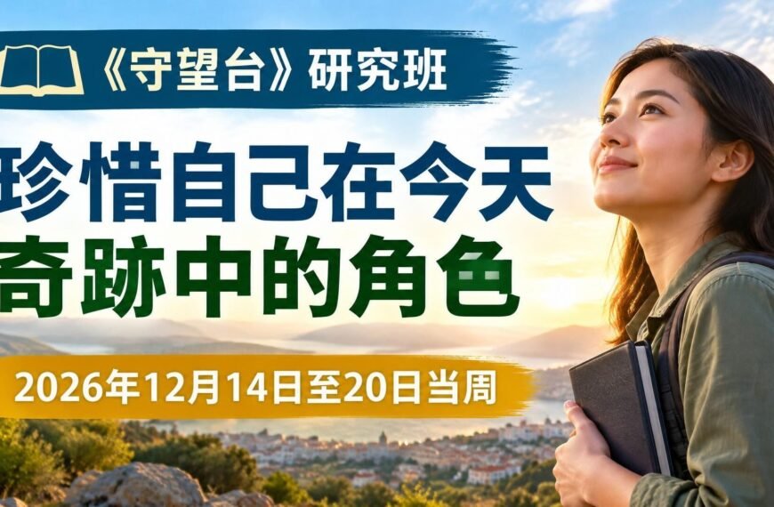 2026年12月14日至20日的《守望台》研究課文