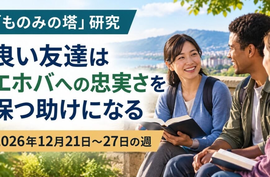 2026年12月21日から27日の週のものみの塔研究