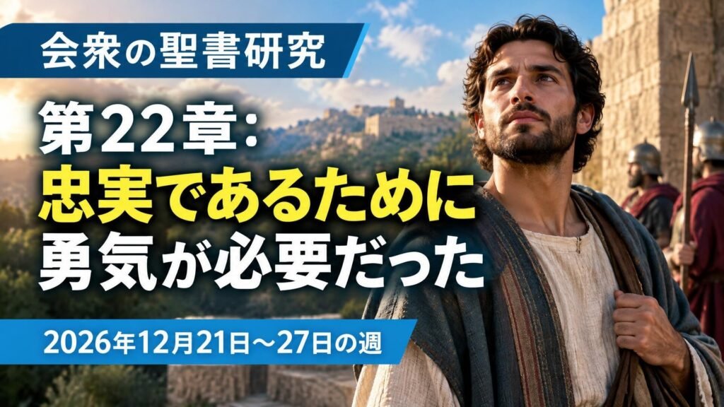 2026年12月21日から27日の週の会衆の聖書研究