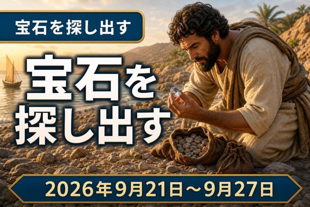 2026年9月21日‐27日の週の「宝石を探し出す」 2026年9月21日‐27日の週の「宝石を探し出す」