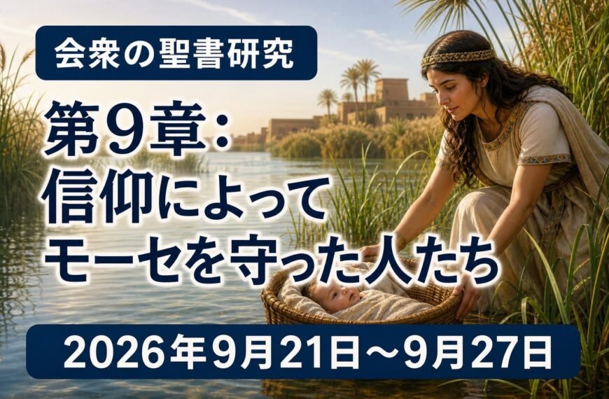 エホバの証人の集会のコメント 2026年9月21日から27日までの週の会衆の聖書研究