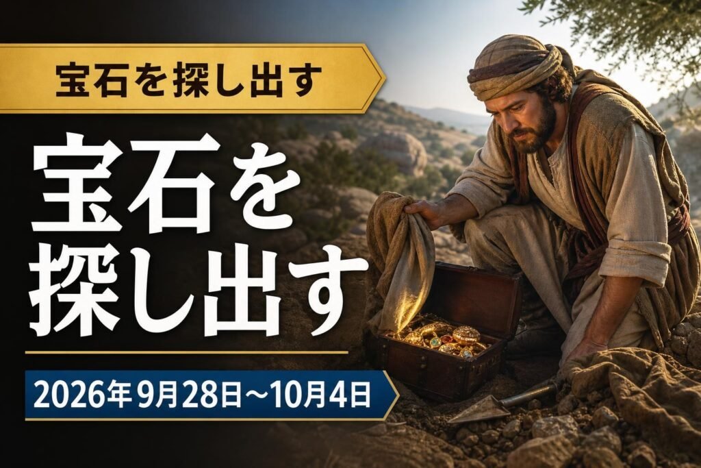 2026年9月28日–10月4日の週の「宝石を探し出す」 2026年9月28日–10月4日の週の「宝石を探し出す」
