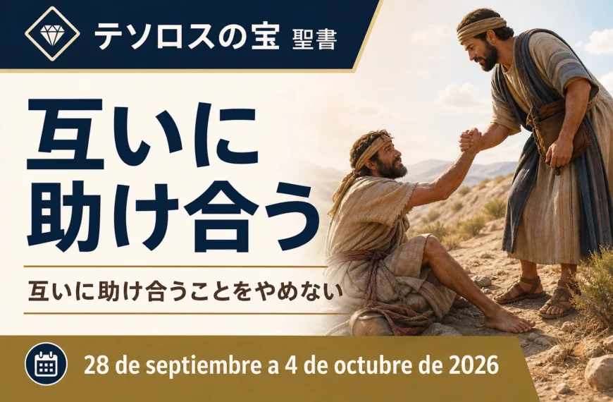 エホバの証人の集会のコメント 2026年9月28日から10月4日の週の「神の言葉の宝」