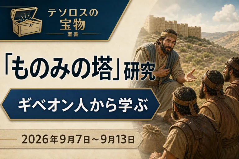 2026年9月7日から13日までの週の「ものみの塔」研究