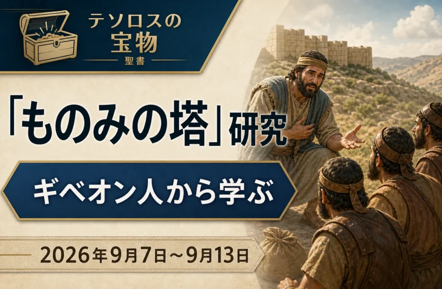 エホバの証人の集会のコメント 2026年9月7日から13日までの週の「ものみの塔」研究