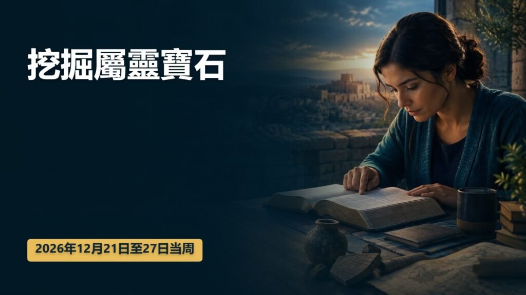 21日至27日這一週的挖掘屬靈寶石