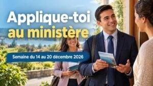 Applique-toi au ministère pour la semaine du 14 au 20 décembre 2026