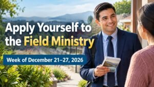 Apply Yourself to the Field Ministry for the week of December 21-27, 2026