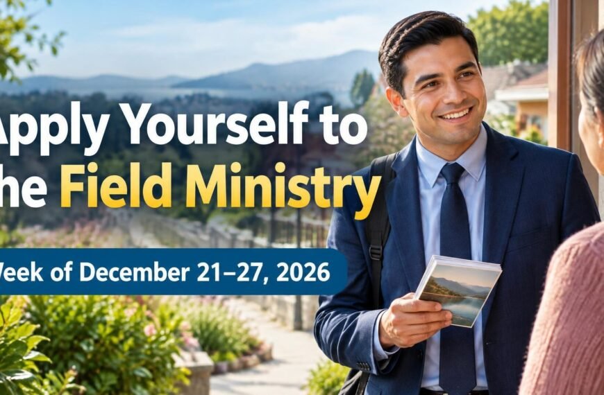 Apply Yourself to the Field Ministry for the week of December 21-27, 2026